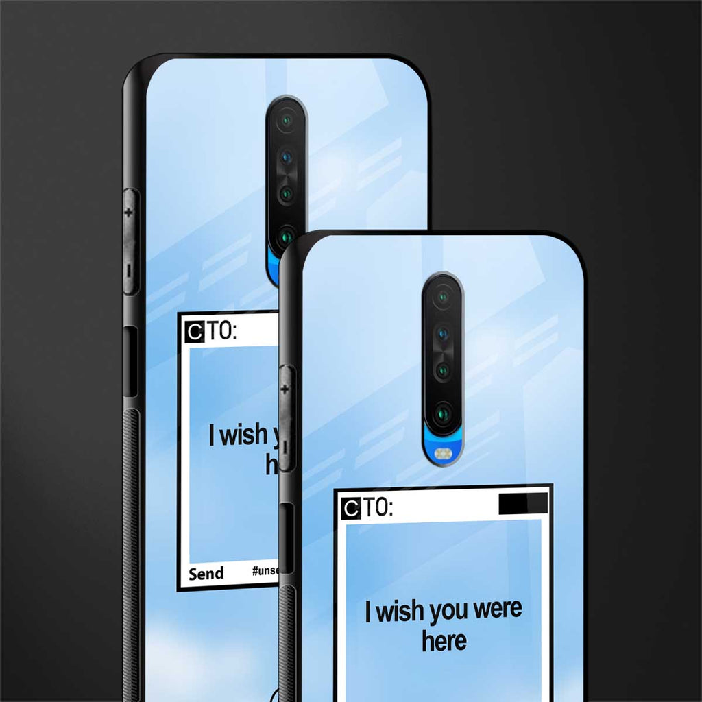 wish you were here glass case for poco x2 image-2