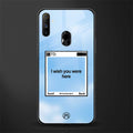 wish you were here glass case for realme narzo 10a image