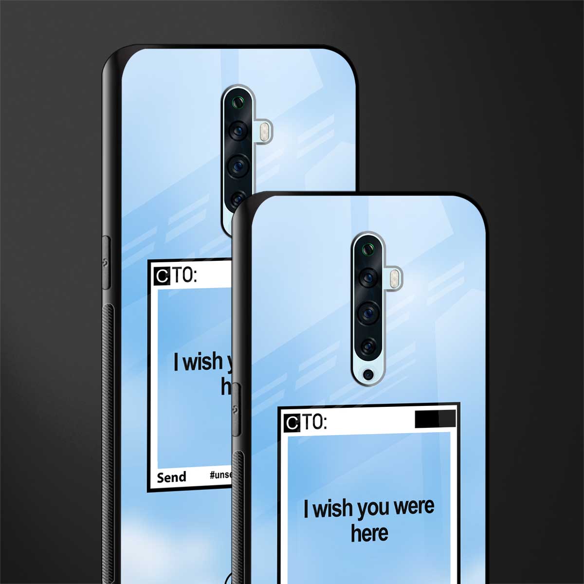 wish you were here glass case for oppo reno 2z image-2