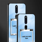 wish you were here glass case for oppo f11 pro image-2