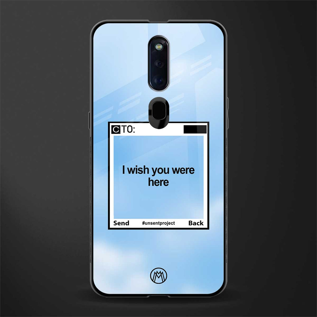 wish you were here glass case for oppo f11 pro image