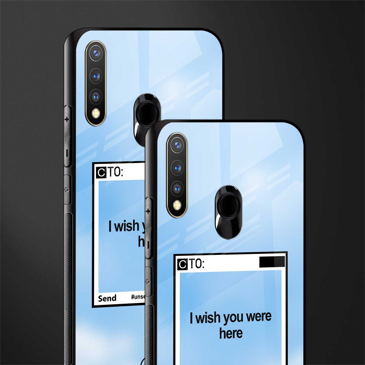 wish you were here glass case for vivo y19 image-2