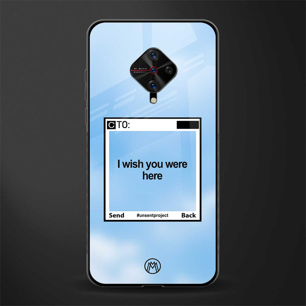 wish you were here glass case for vivo s1 pro image