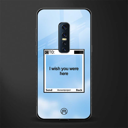 wish you were here glass case for vivo v17 pro image