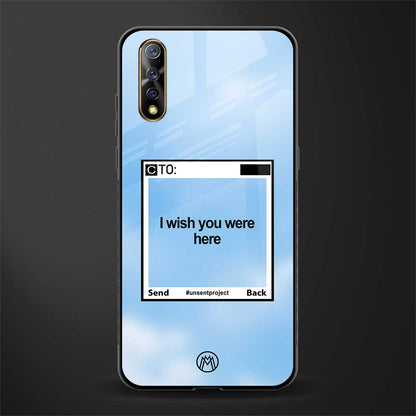 wish you were here glass case for vivo s1 image