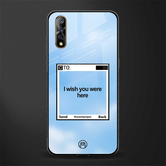 wish you were here glass case for vivo s1 image