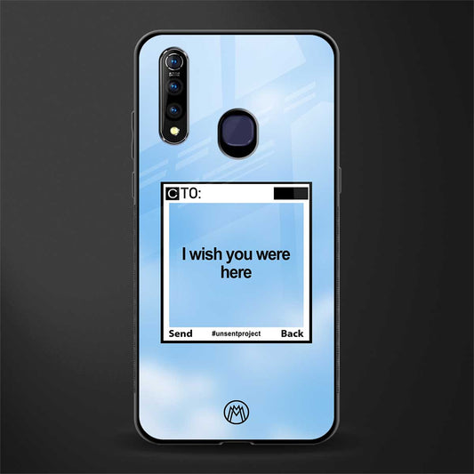wish you were here glass case for vivo z1 pro image