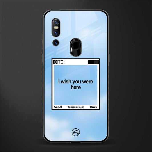 wish you were here glass case for vivo v15 image
