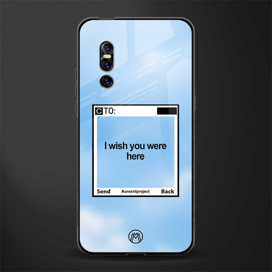 wish you were here glass case for vivo v15 pro image