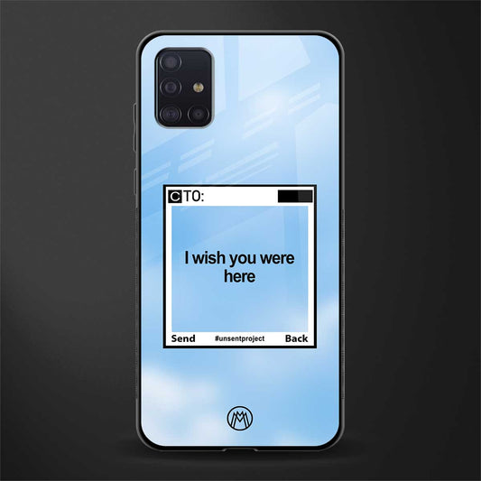 wish you were here glass case for samsung galaxy a71 image