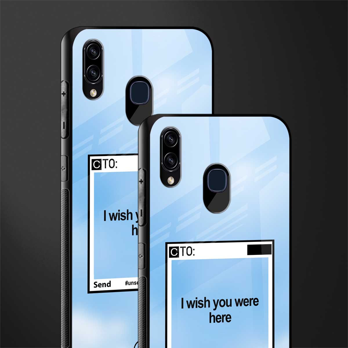 wish you were here glass case for samsung galaxy a30 image-2
