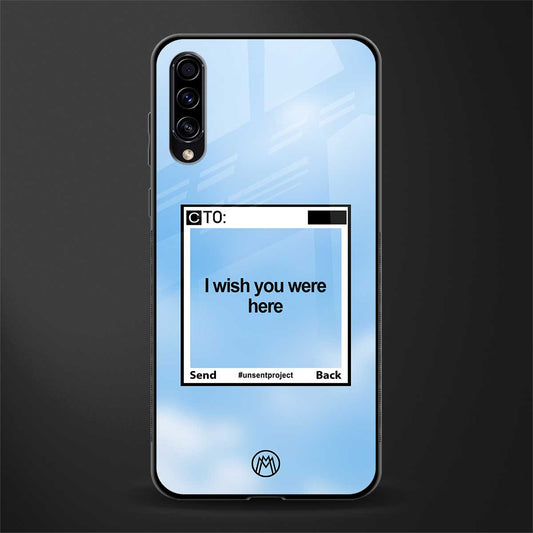wish you were here glass case for samsung galaxy a70 image