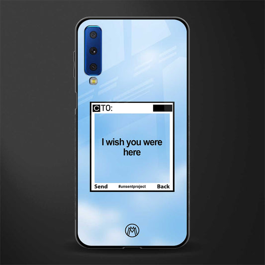 wish you were here glass case for samsung galaxy a7 2018 image