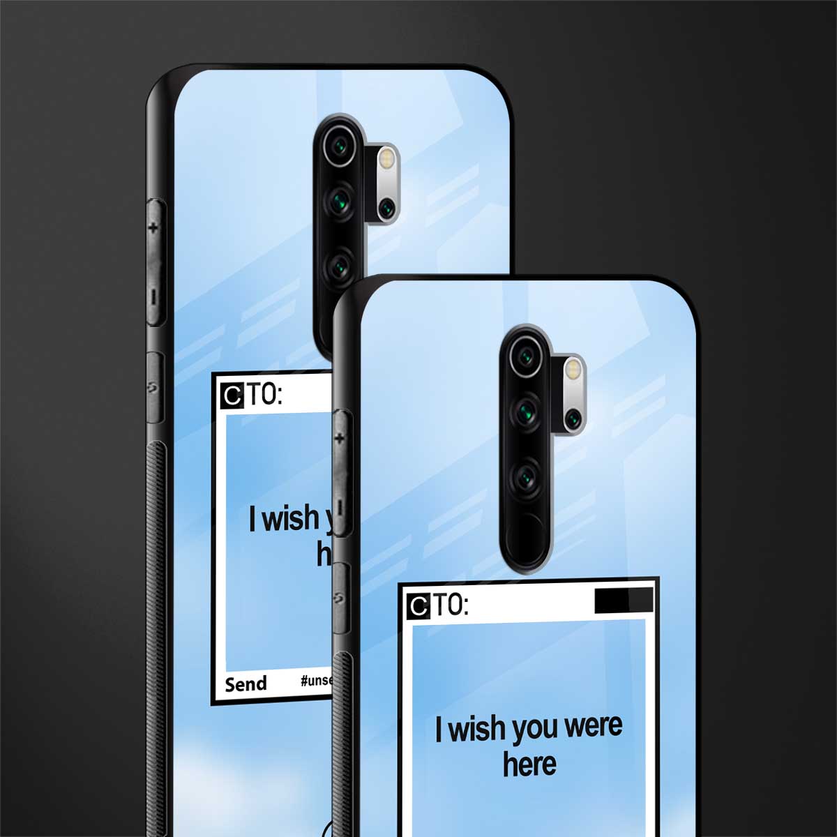 wish you were here glass case for redmi note 8 pro image-2