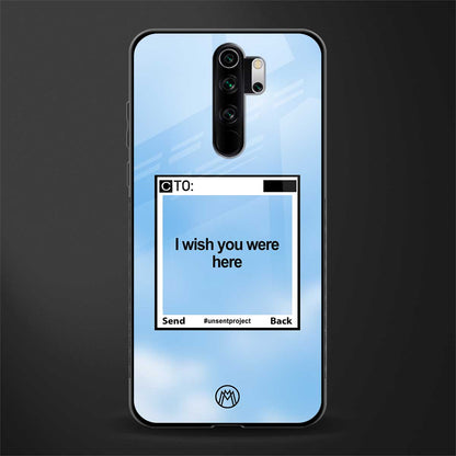 wish you were here glass case for redmi note 8 pro image