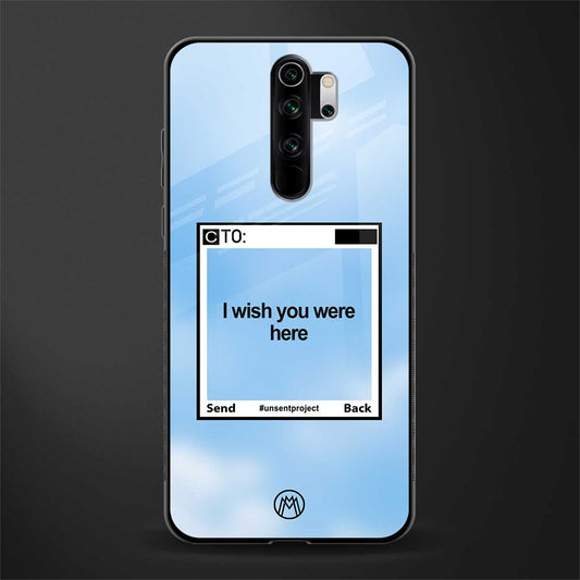 wish you were here glass case for redmi note 8 pro image