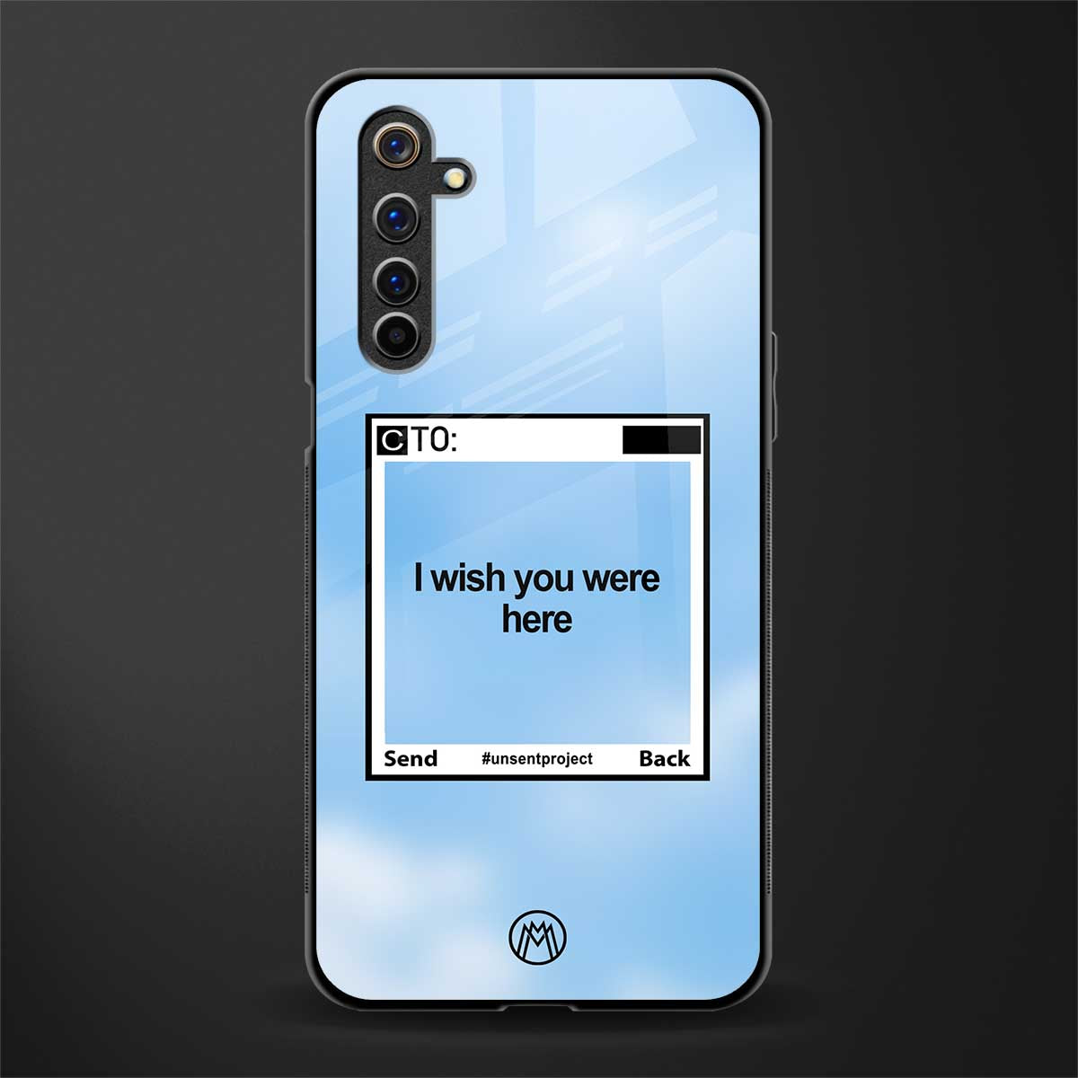 wish you were here glass case for realme 6 pro image