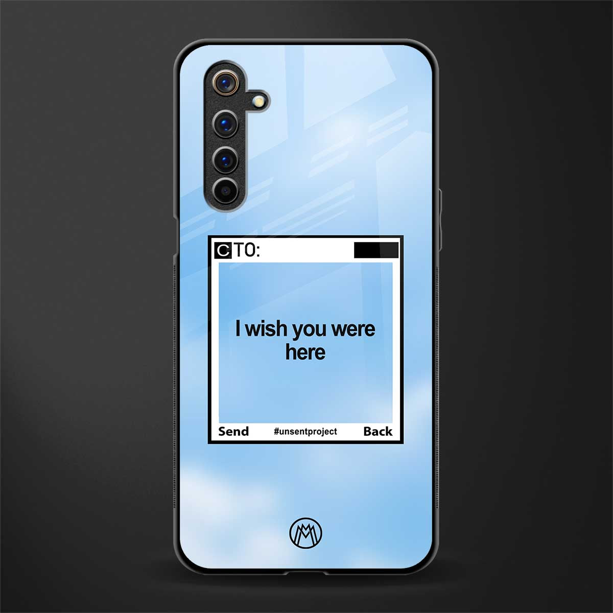 wish you were here glass case for realme 6 image