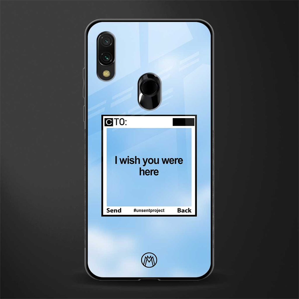 wish you were here glass case for redmi note 7 image