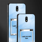 wish you were here glass case for redmi 8a image-2
