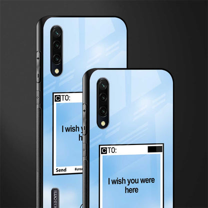 wish you were here glass case for mi a3 redmi a3 image-2