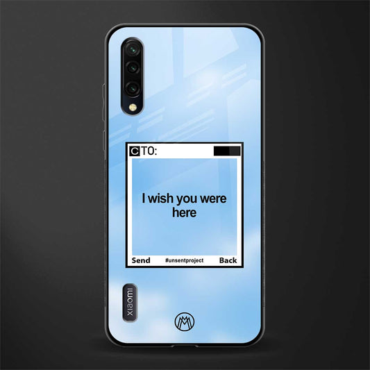 wish you were here glass case for mi a3 redmi a3 image