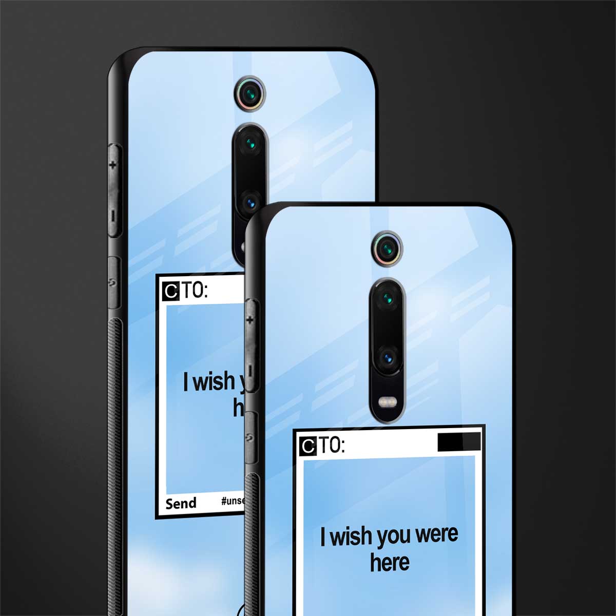wish you were here glass case for redmi k20 pro image-2