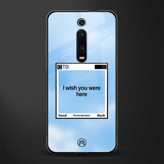wish you were here glass case for redmi k20 image
