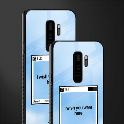 wish you were here glass case for samsung galaxy s9 plus image-2