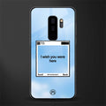 wish you were here glass case for samsung galaxy s9 plus image