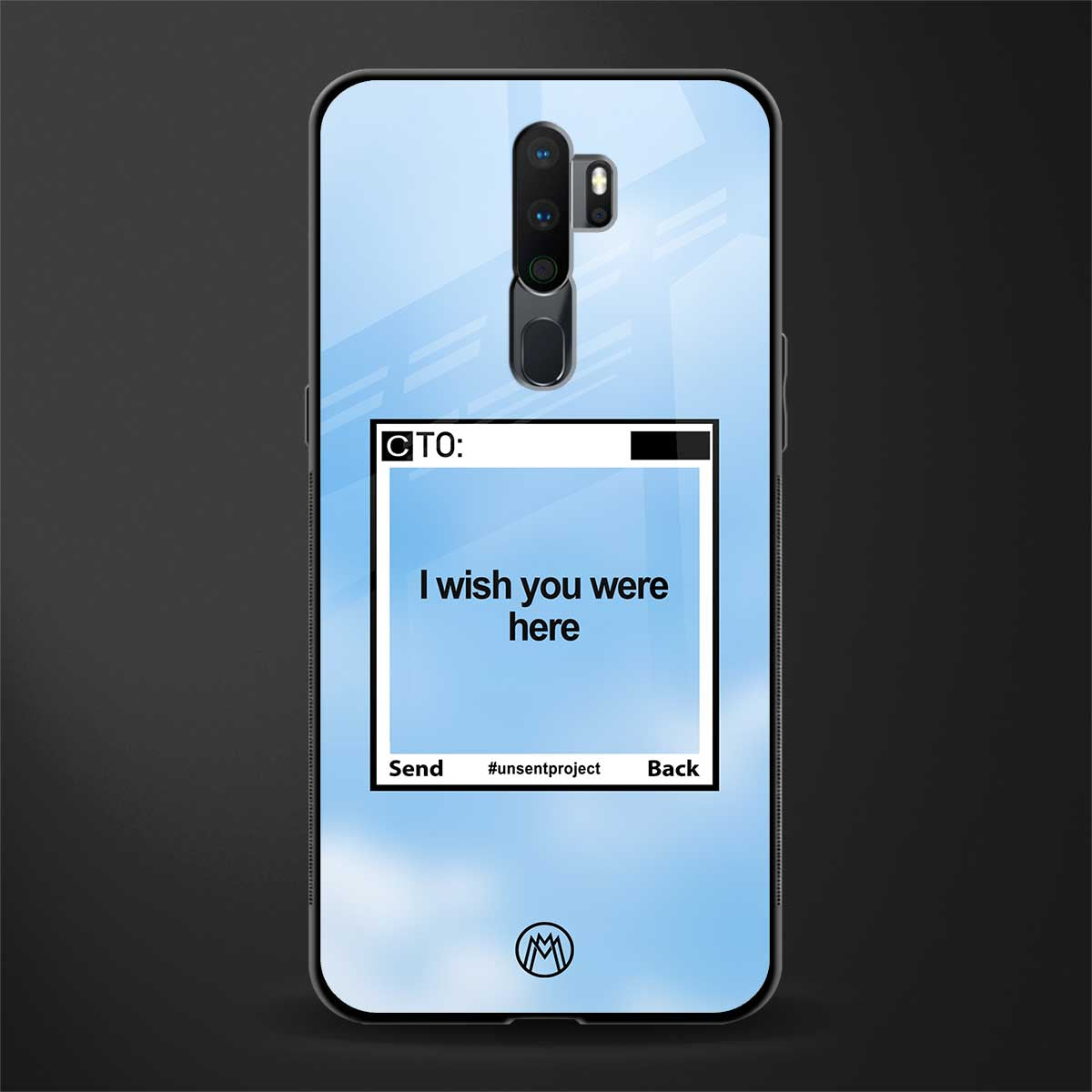 wish you were here glass case for oppo a5 2020 image
