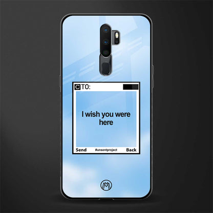 wish you were here glass case for oppo a9 2020 image