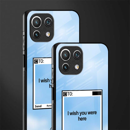 wish you were here glass case for mi 11 lite image-2