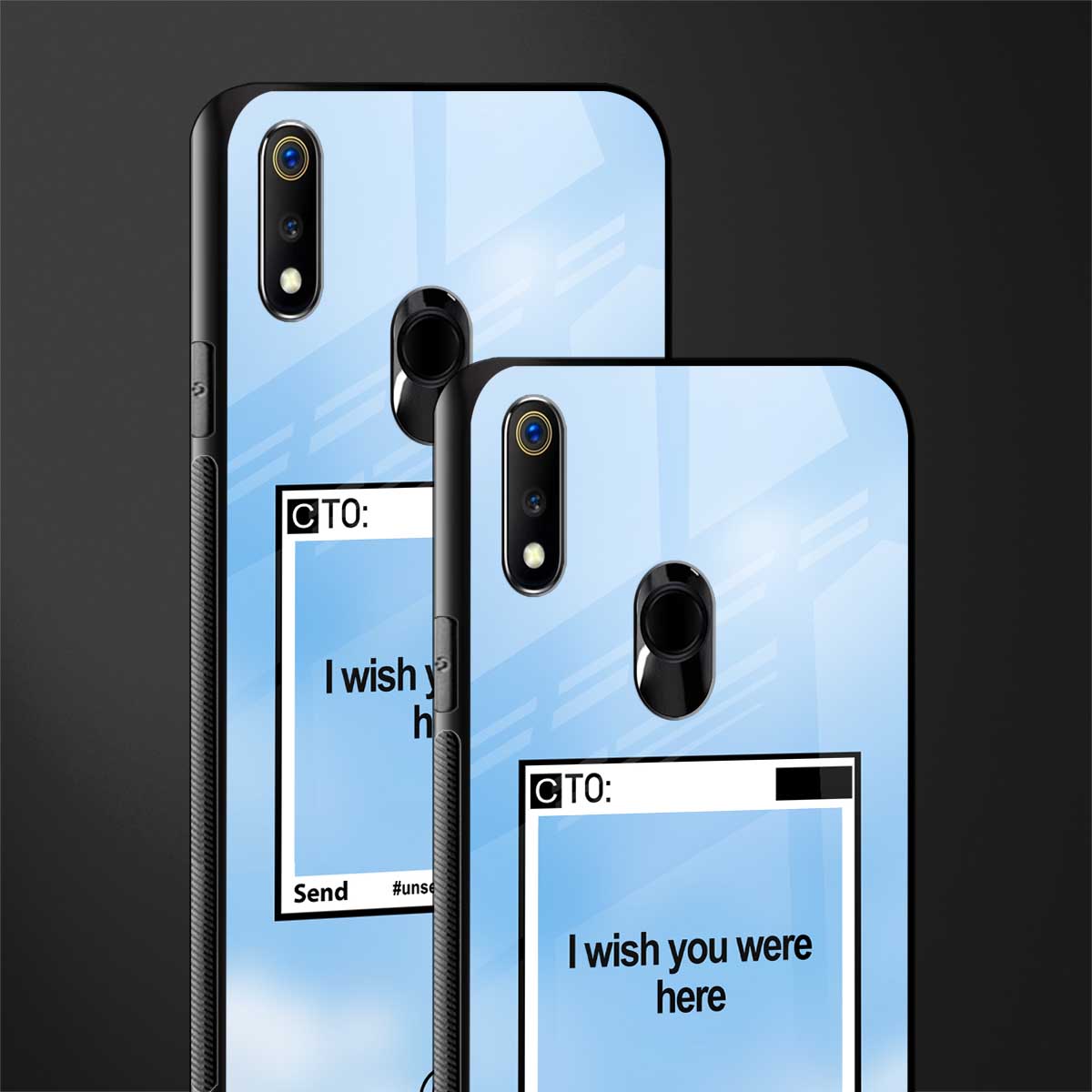 wish you were here glass case for realme 3 pro image-2
