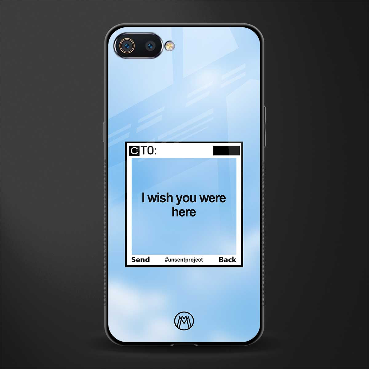 wish you were here glass case for realme c2 image