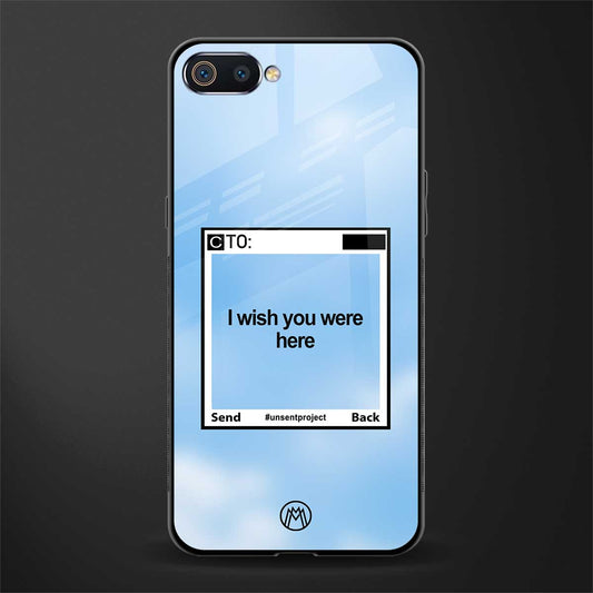 wish you were here glass case for realme c2 image
