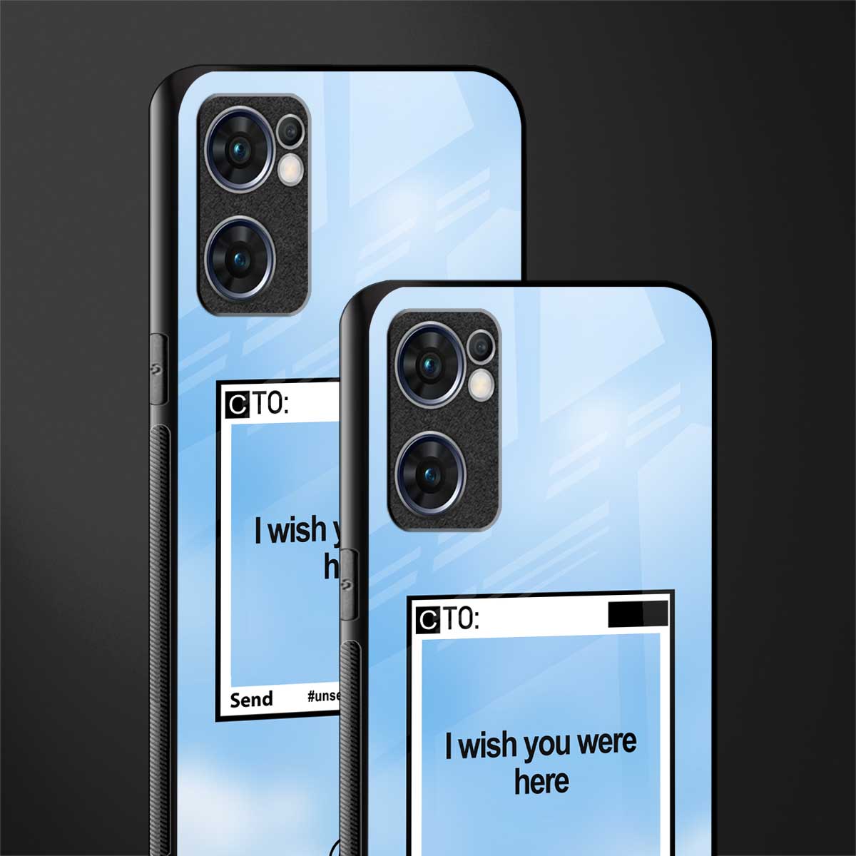 wish you were here glass case for oppo reno7 5g image-2