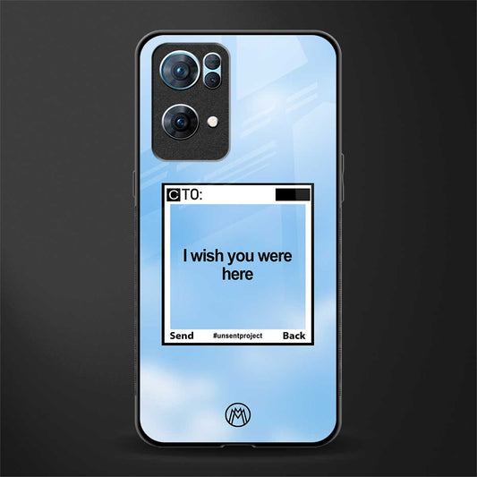 wish you were here glass case for oppo reno7 pro 5g image