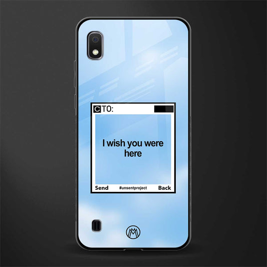 wish you were here glass case for samsung galaxy a10 image