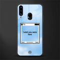 wish you were here glass case for samsung galaxy a20s image