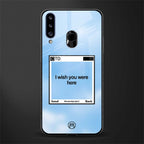 wish you were here glass case for samsung galaxy a20s image