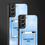 wish you were here glass case for samsung galaxy s21 plus image-2