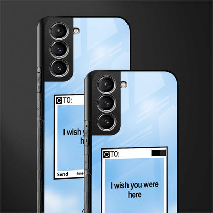 wish you were here glass case for samsung galaxy s21 plus image-2