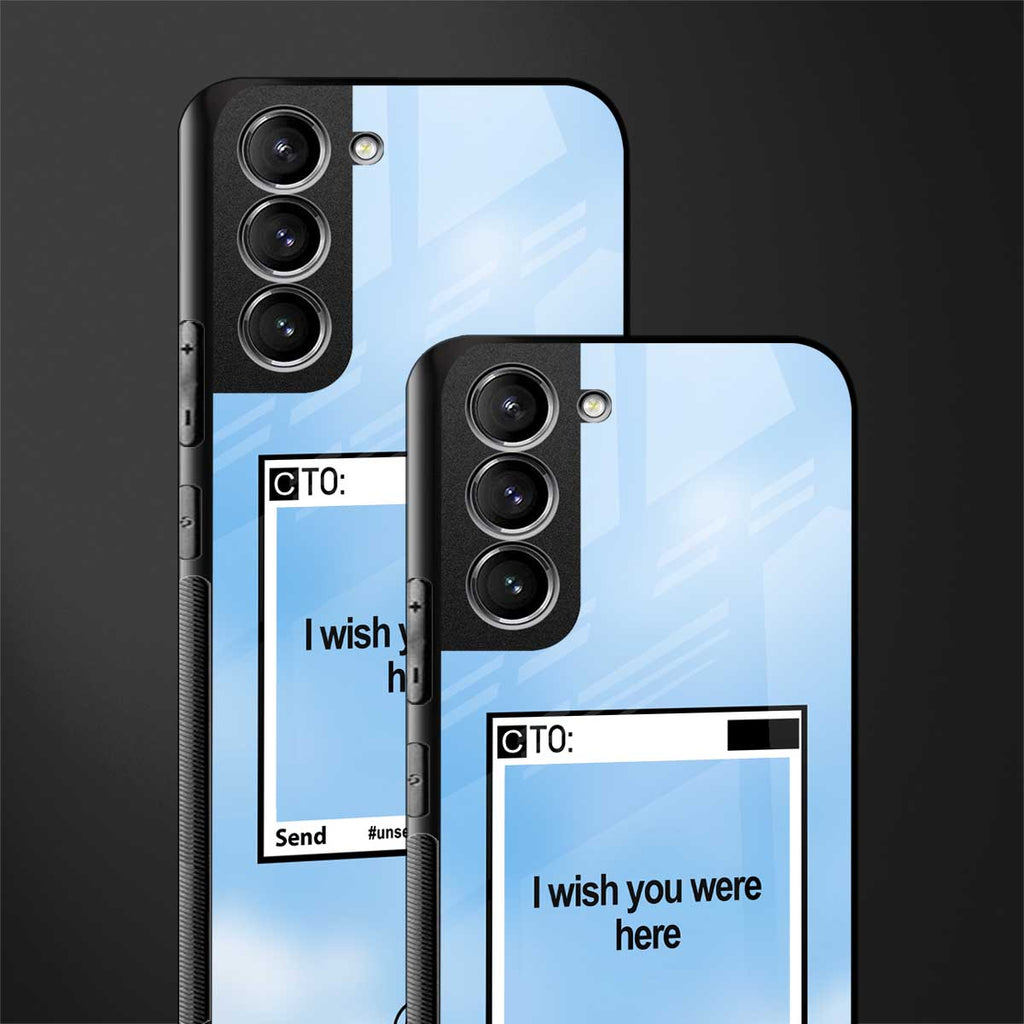 wish you were here glass case for samsung galaxy s22 plus 5g image-2