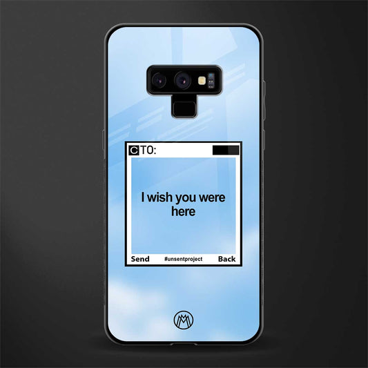 wish you were here glass case for samsung galaxy note 9 image