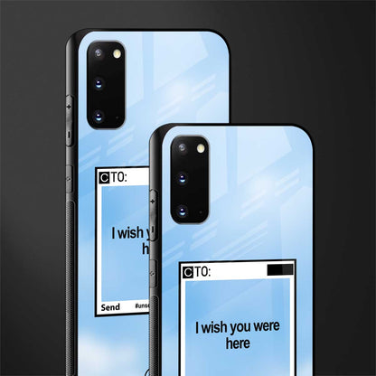 wish you were here glass case for samsung galaxy s20 image-2