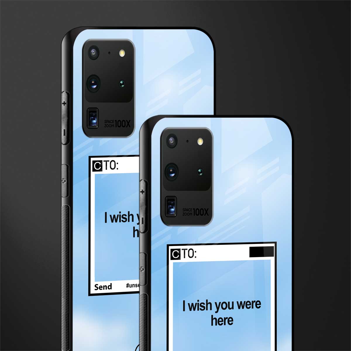wish you were here glass case for samsung galaxy s20 ultra image-2