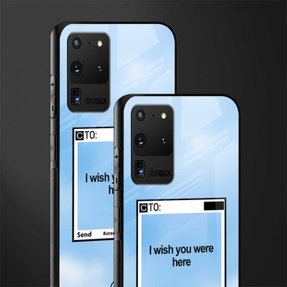 wish you were here glass case for samsung galaxy s20 ultra image-2