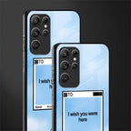 wish you were here glass case for samsung galaxy s22 ultra 5g image-2