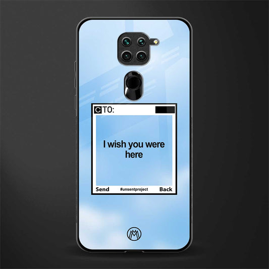 wish you were here glass case for redmi note 9 image